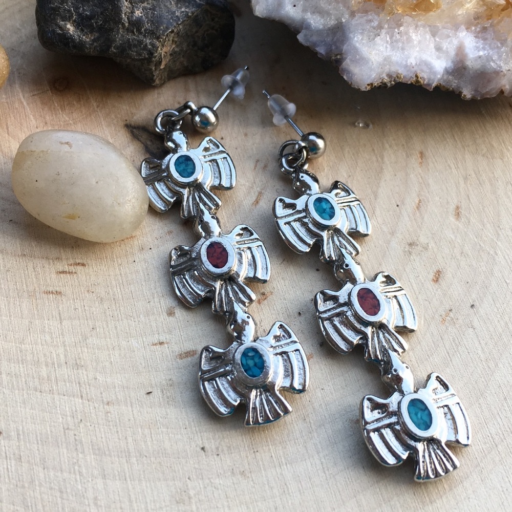 Navajo Style Turquoise Earrings